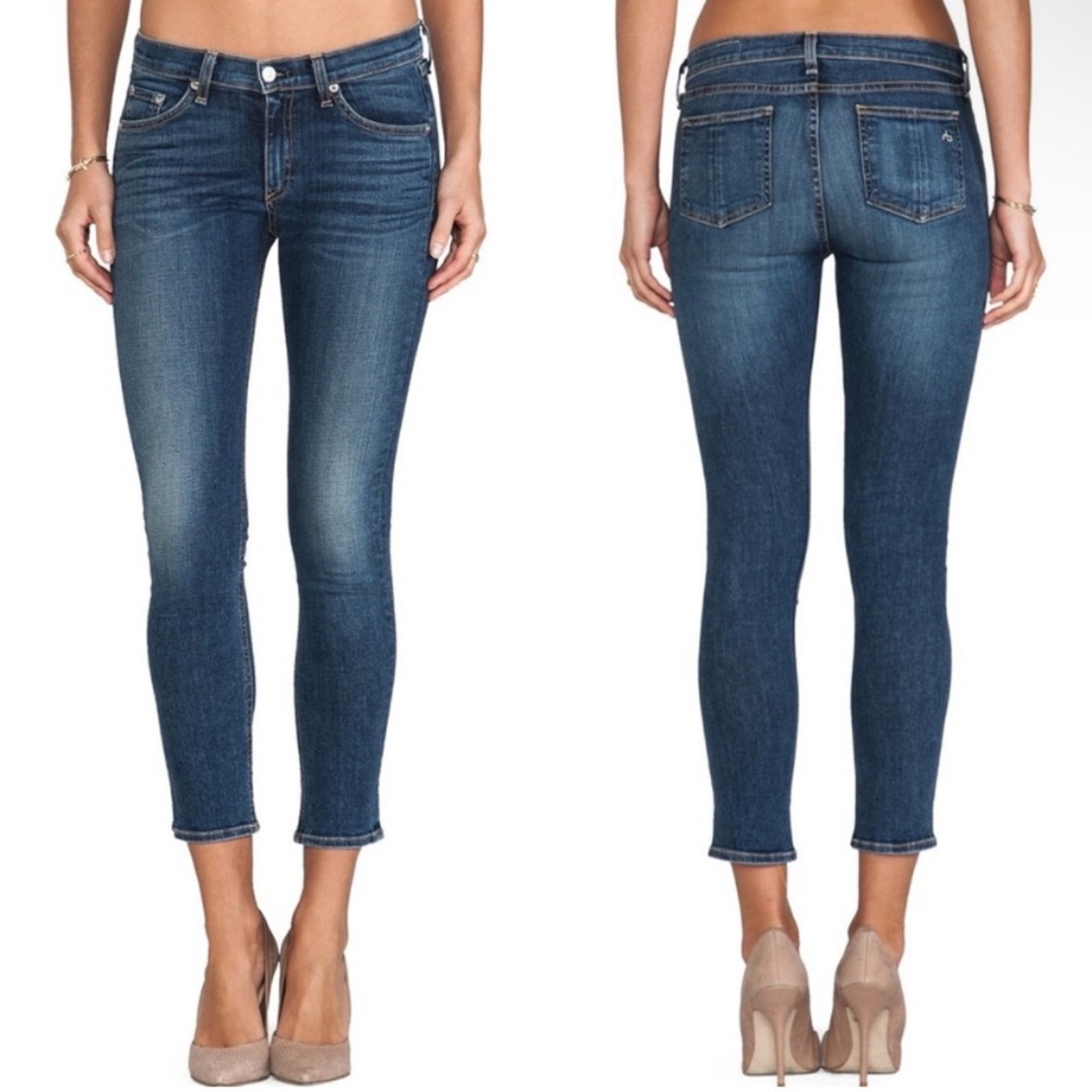 Rag & Bone Sonoma Raw Hem Capri Ankle Skinny Slim Jean Size 26